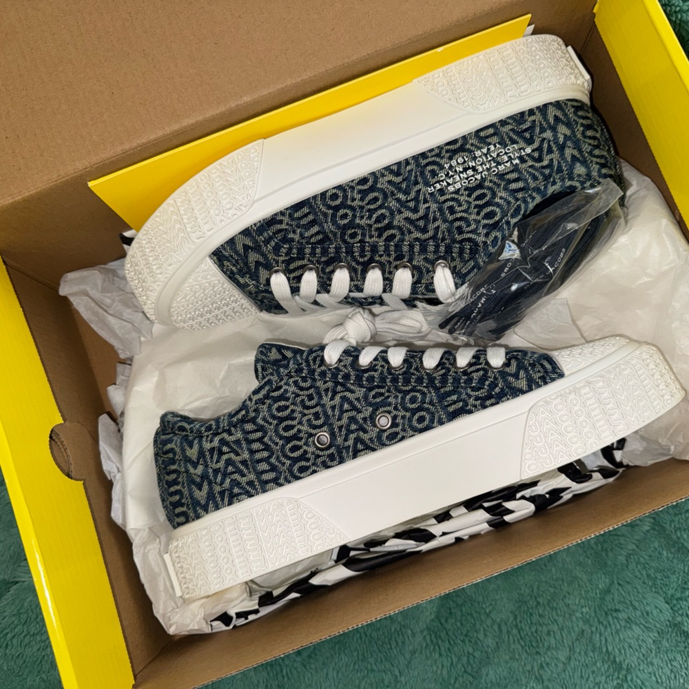 Marc Jacobs Denim Print Monogram Sneaker